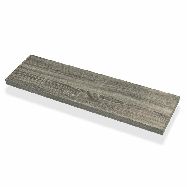 Wallscapes 36 in. Avalon MDF with Veneer Overlay Floating shelf, Ash Oak WSAVLN1036AK